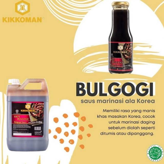 

BULGOGI KOREA KIKKOMAN SAOS