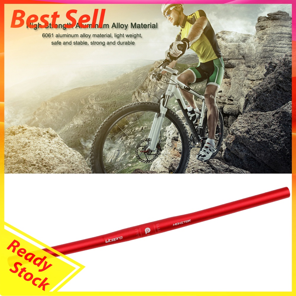 25.4x540mm MTB Bike Aluminum Alloy Handlebar Bicycle Riser Bar Ultra Light