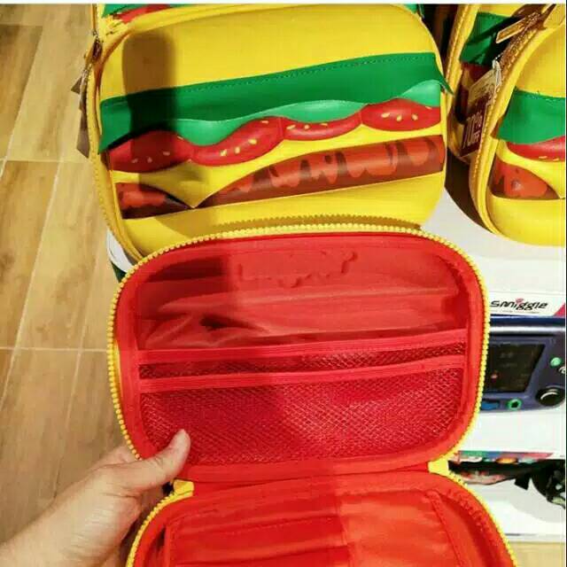 

Smiggle pensil case burger / tempat pensil