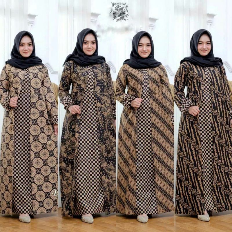 Gamis Batik Rompi Terbaru Termurah Shopee Indonesia