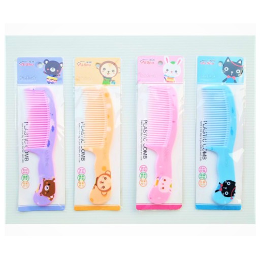 SISIR RAMBUT KARAKTER Anti Kusut - Sisir 2 in 1 Rapet dan Jarang - Sisir Gigi Renggang Pastel BT21