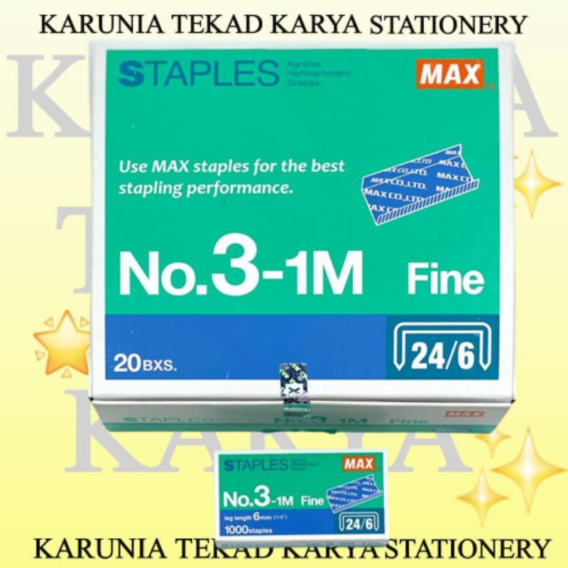 

ISI STAPLES MAX BESAR NO 3 ATAU 24/6