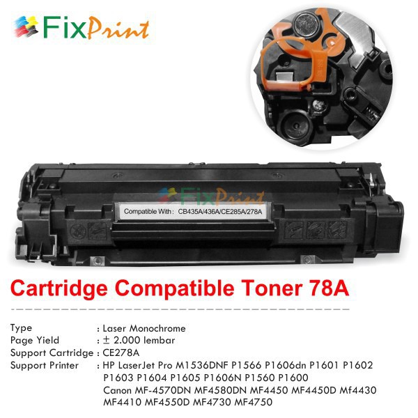 Cartridge Toner Compatible HP CE278A 78A Canon CRG 128 328 728  Printer HP LaserJet