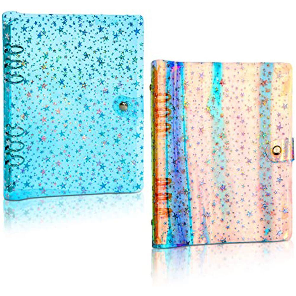 [Elegan] Notebook Cover Perlengkapan Sekolah Jurnal PVC Lembut Daun Longgar Notebook A5 A6 Gaya Bintang Notebook Notepad Cover