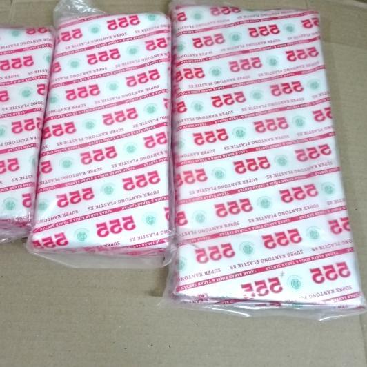 

kantong plastik es minyak santan makanan cap 222/555 isi 5 pak/bungkus - 15x30