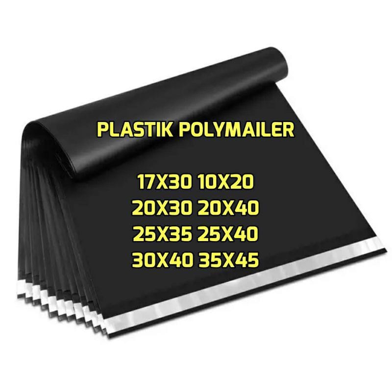 

POLIMAYLER PLASTIK 30 X 40 PACKING BUNGKUS PLASTIK KRESEK PEREKAT PAKET BARANG ONLINE SHOP HITAM MURAH JUAL SEPATU BAJU TAS