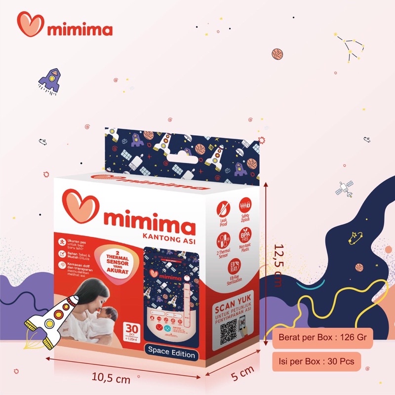 Kantong ASI MIMIMA 120ml 30pcs