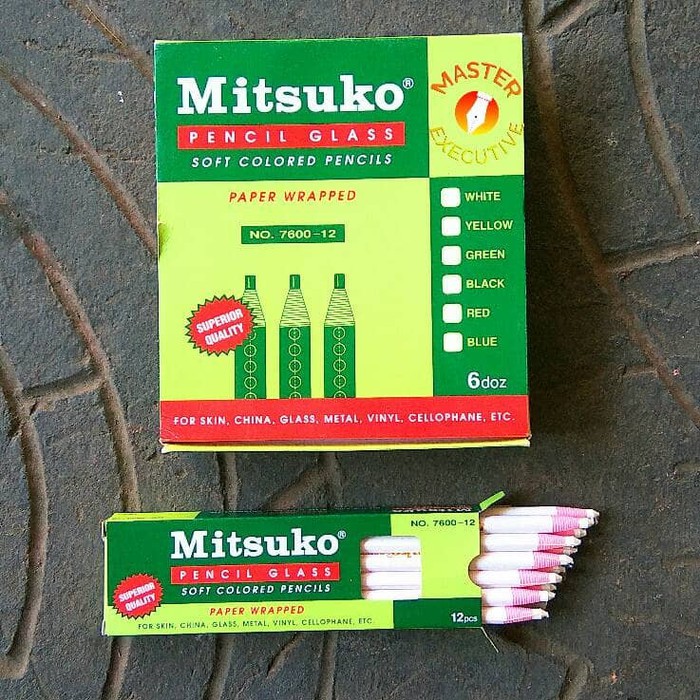 Mitsuko Pencil Glass White / Pensil Kain Putih - Superior Quality