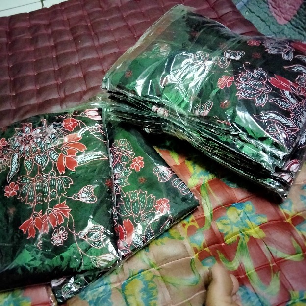 Kemeja Batik Pria Lengan Panjang Size M L Xl Xxl Bswart Batik Hrb026 Kenango Panjang Padi