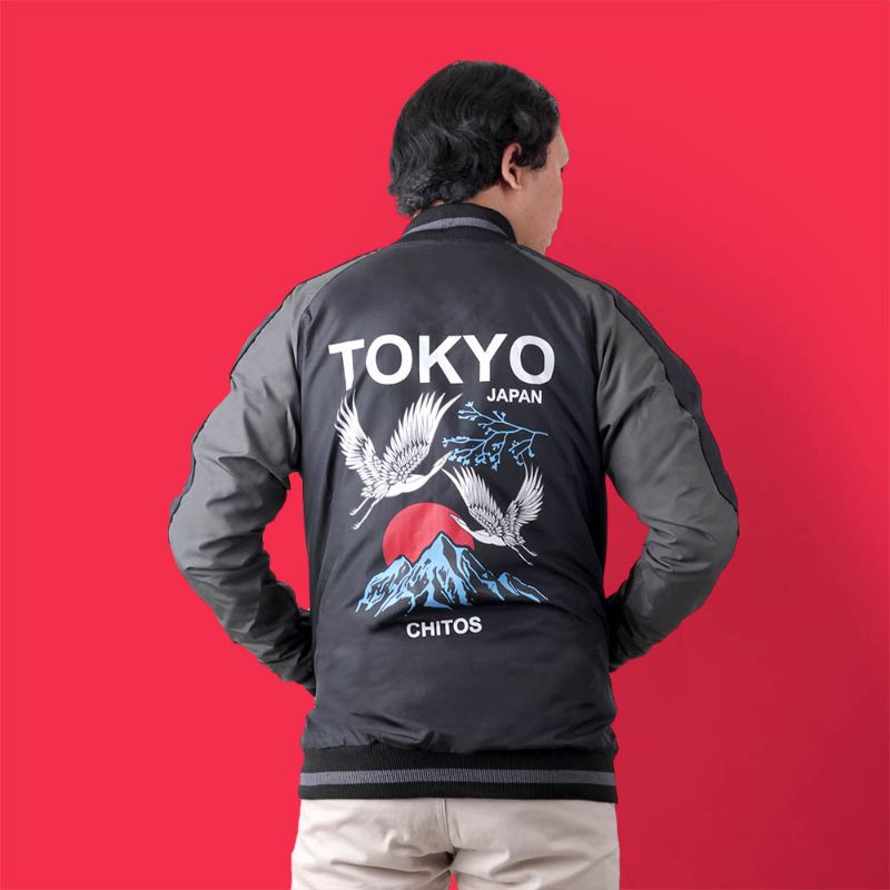 Jaket Sukajan Baseball Keren Stylish Premium Original Terbaru Motif Tokyo Japan | Jaket Sukajan Jepang Cosplai Pria Wanita
