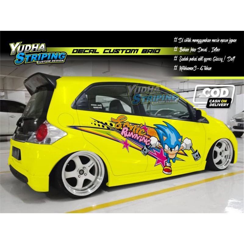STICKER VARIASI MOBIL HONDA BRIO, SIGRA, CAYLA, DLL