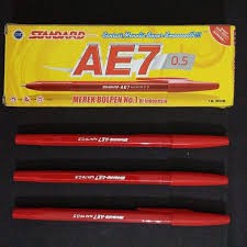 pulpen standart AE7 Merah