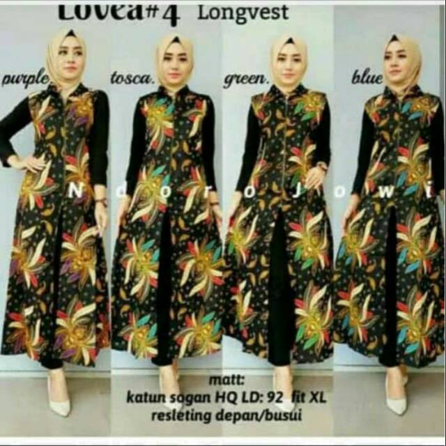 Lovea Outer Rompi Panjang Batik Tarantula