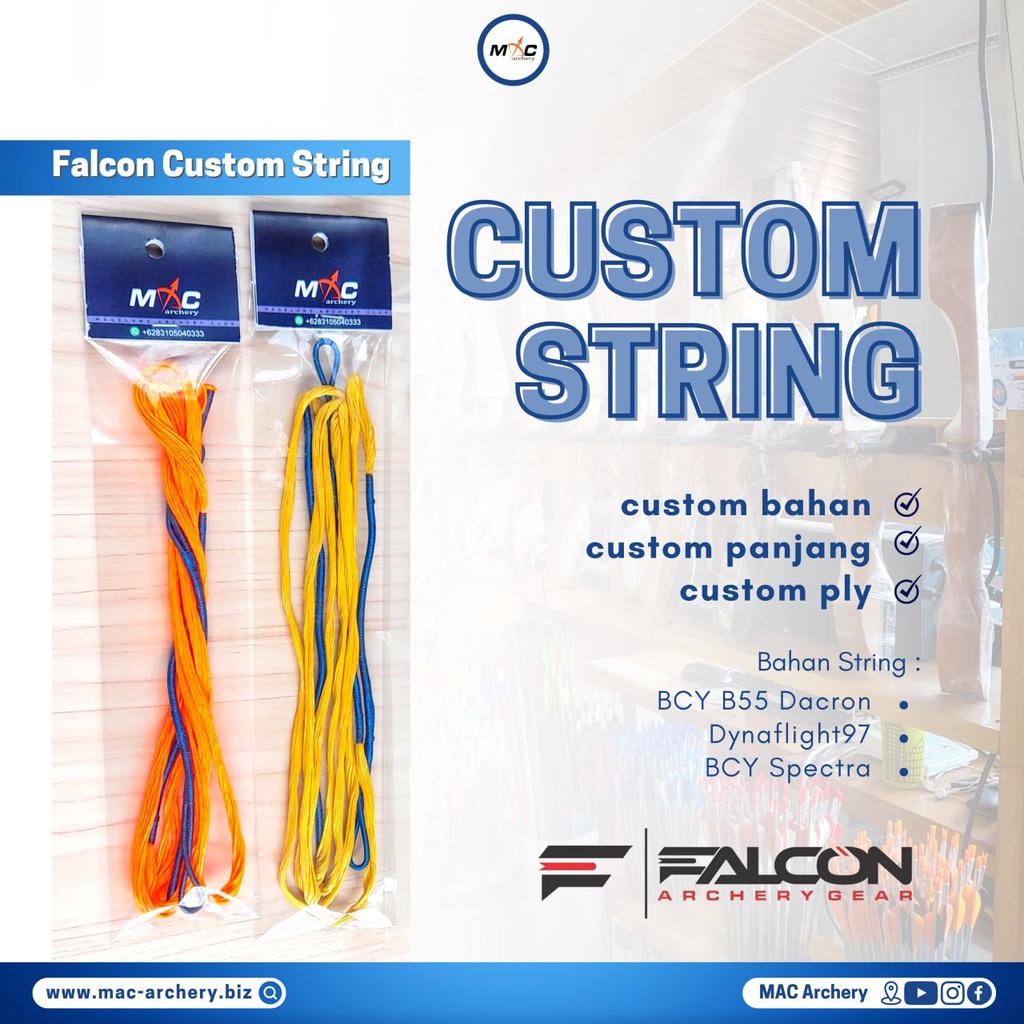 string busur BCY SPECTRA  custom/string busur standar/panahan