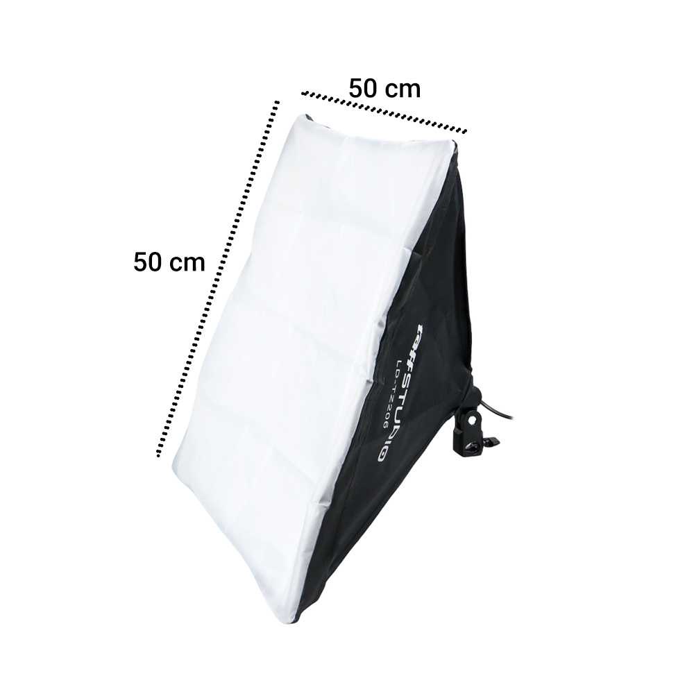 TaffSTUDIO Payung Softbox Reflektor 50x50cm E27 Single Socket LD-TZ206