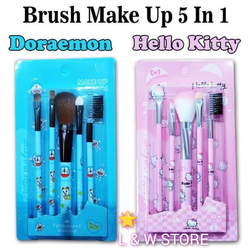 KUAS MAKE UP SET 5 PCS