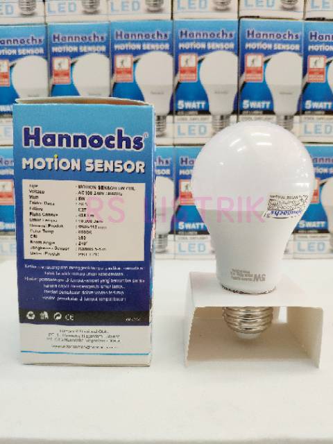 Lampu LED Hannochs Motion Sensor 5w / LED Sensor Gerak