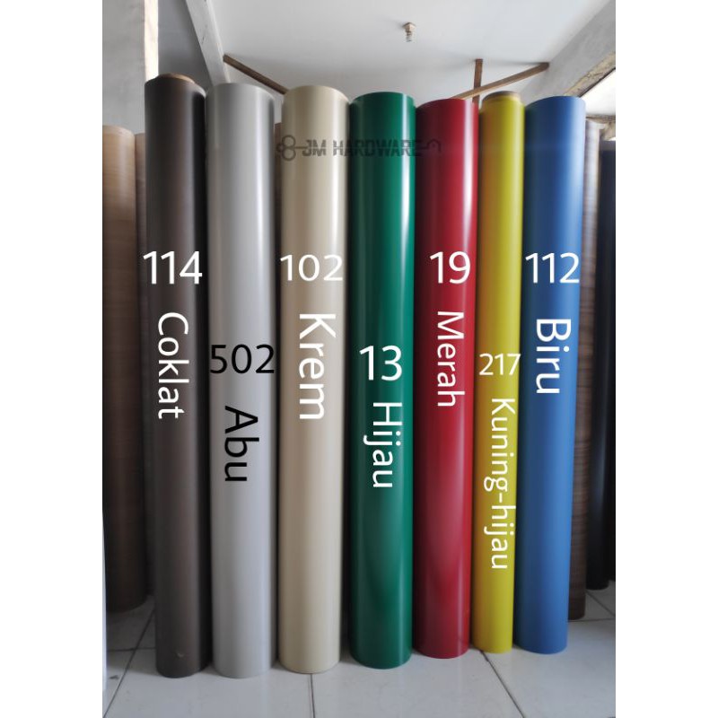 Deco sheet PVC sheet pelapis lemari / meja, kayu/triplex - polos