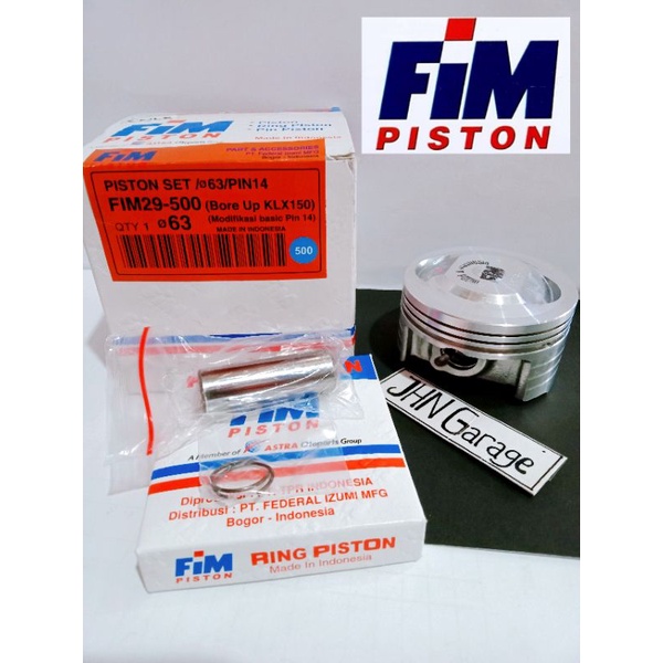 Piston Kit KLX bore up 61 62 63 64 FIM
