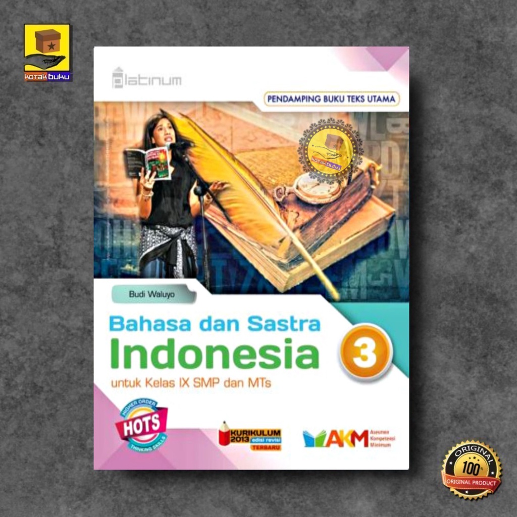 Buku Bahasa Indonesia Kelas 7 8 9 SMP / BI SMP / Bahasa Indonesia SMP / PLATINUM HOTS / SEKOLAH PENGGERAK-3