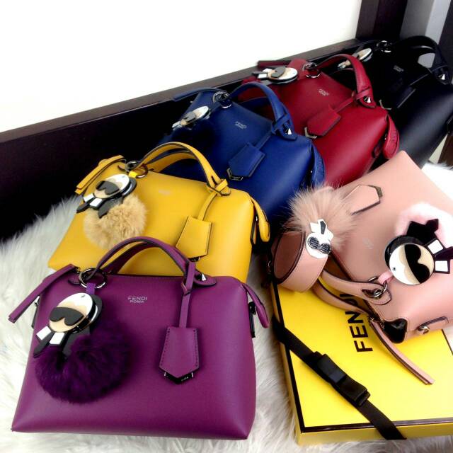 New Arrival FENDI By The Way Boston Bag SS17/18 with KARLITO Mirror Charms 
 #72265