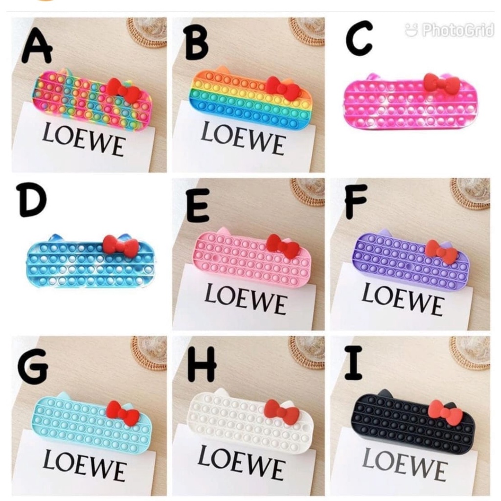 

F952 READY STOCK PENCIL CASE POP IT PITA KITTY TEMPAT PENSIL POP IT ANAK PEREMPUAN CEWEK PENCIL CASE KOREA KOTAK PENSIL POP IT ANAK PEREMPUAN RAINBOW FULL COLOUR COLOR