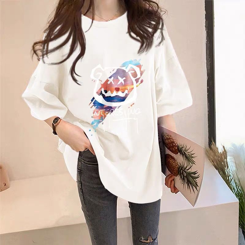 THISTLE - Oversize Tee Tshirt Wanita Model Longgar Motif Bear X Interesting