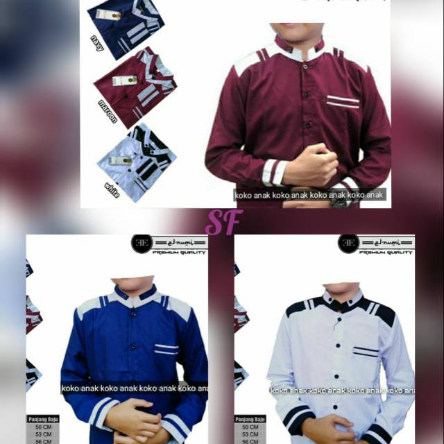 Koko anak paspol /seragam anak / seragam hadroh