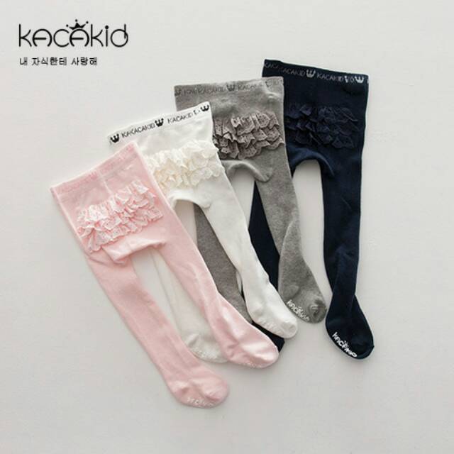 A11 Legging tutup kaki bayi berenda / stocking renda merk Kacakid