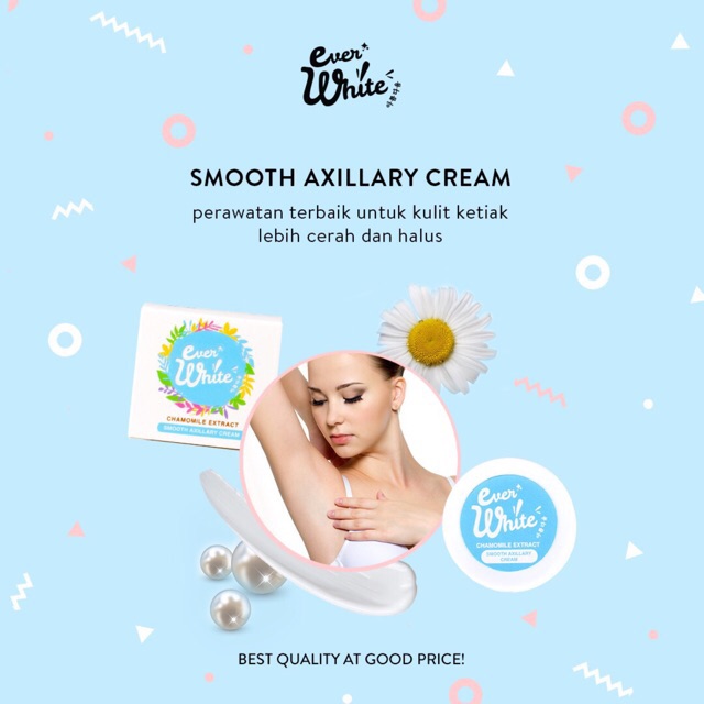 Ever White Smooth Axillary Cream Pemutih Ketiak  Everwhite 15gr