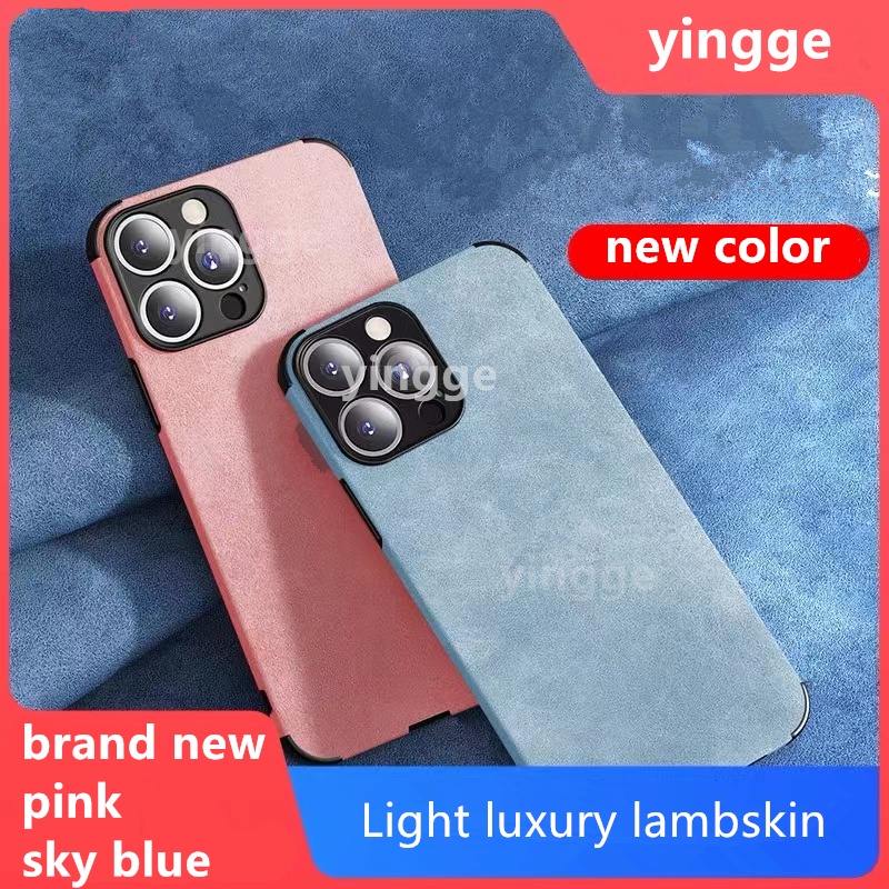 IPHONE Bahan Suede Lembut Beludru Untuk Kenyamanan Case Untuk Iphone11 12 13 14 Pro Max X XS XR 7 8 Plus Sarung Shockproofcase