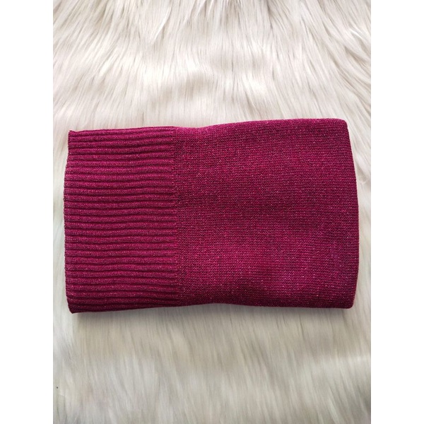 PASMINA RAJUT GLITTER PREMIUM/ PASHMINA RAJUT GLITTER/ HIJAB RAJUT GLITTER/ cocok tuk pengantin dan acara formal-MAGENTA