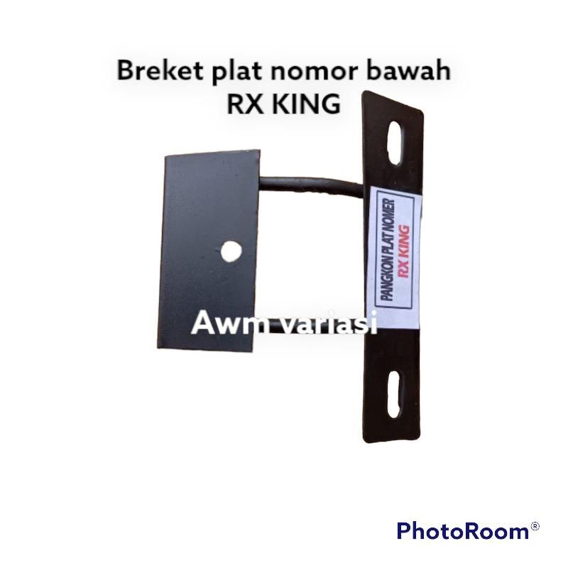 breket dudukan lampu led sorot tembak dan plat nomor rx king atas