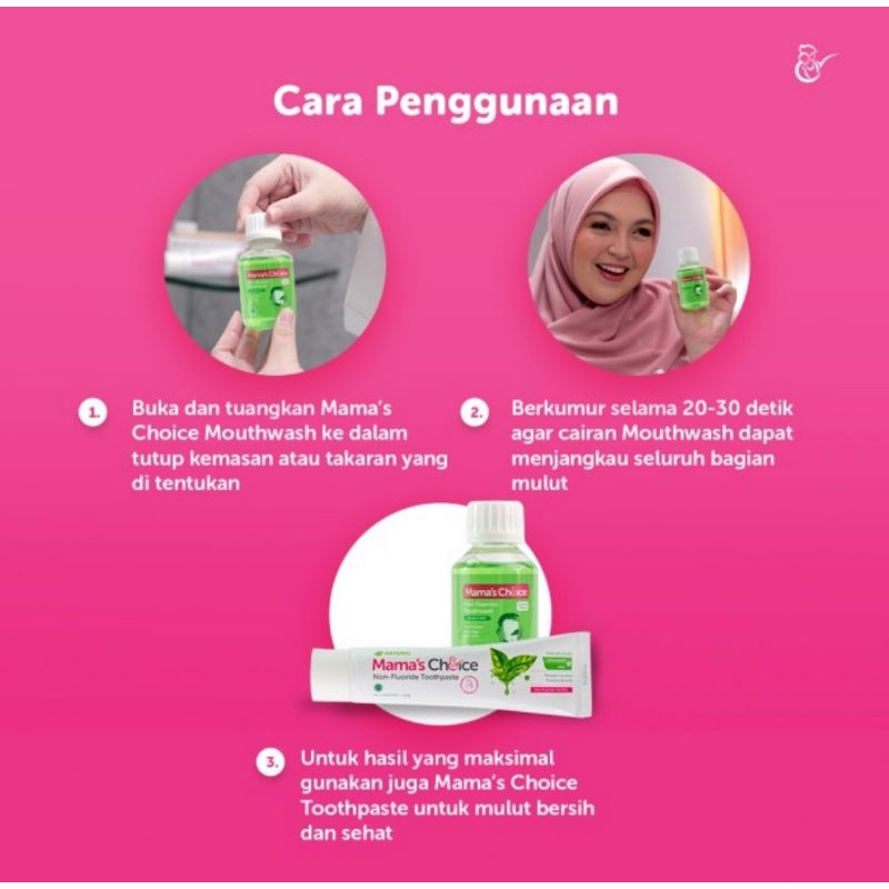 Mama's Choice Non Fluoride Mouthwash - Obat Kumur Ibu Hamil &amp; Menyusui