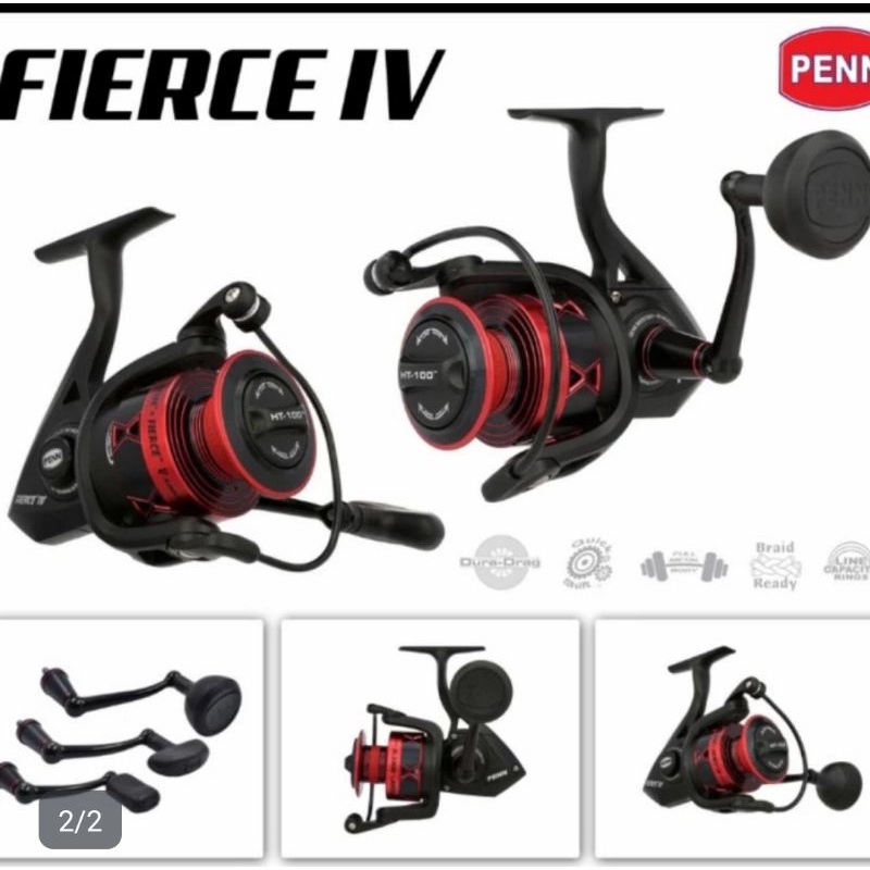 reel pancing Penn Fierce IV pilihan 4000 5000 6000 power handel versi 4