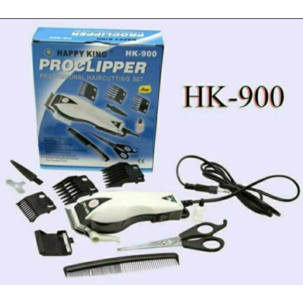 Haircutting Set Proclipper HK-900 Happy King Alat Cukur Barber Free Gunting Dan Sisir