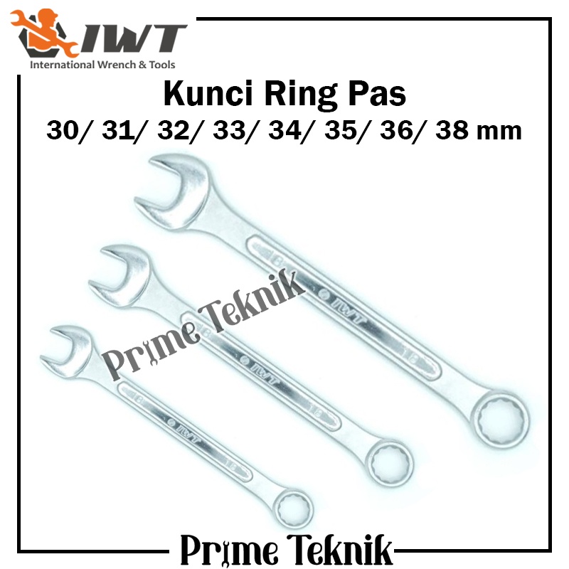Kunci Ring Pas 30mm 31mm 32mm 33mm 34mm 35mm 36mm 38mm IWT 30 31 32 33 34 35 36 38 mm