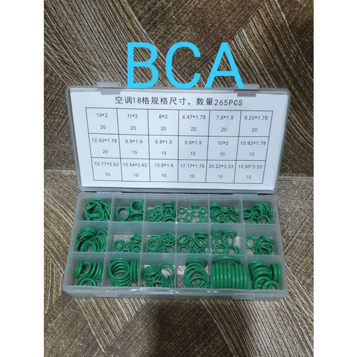 Seal Oring Set Ac Mobil Komplit