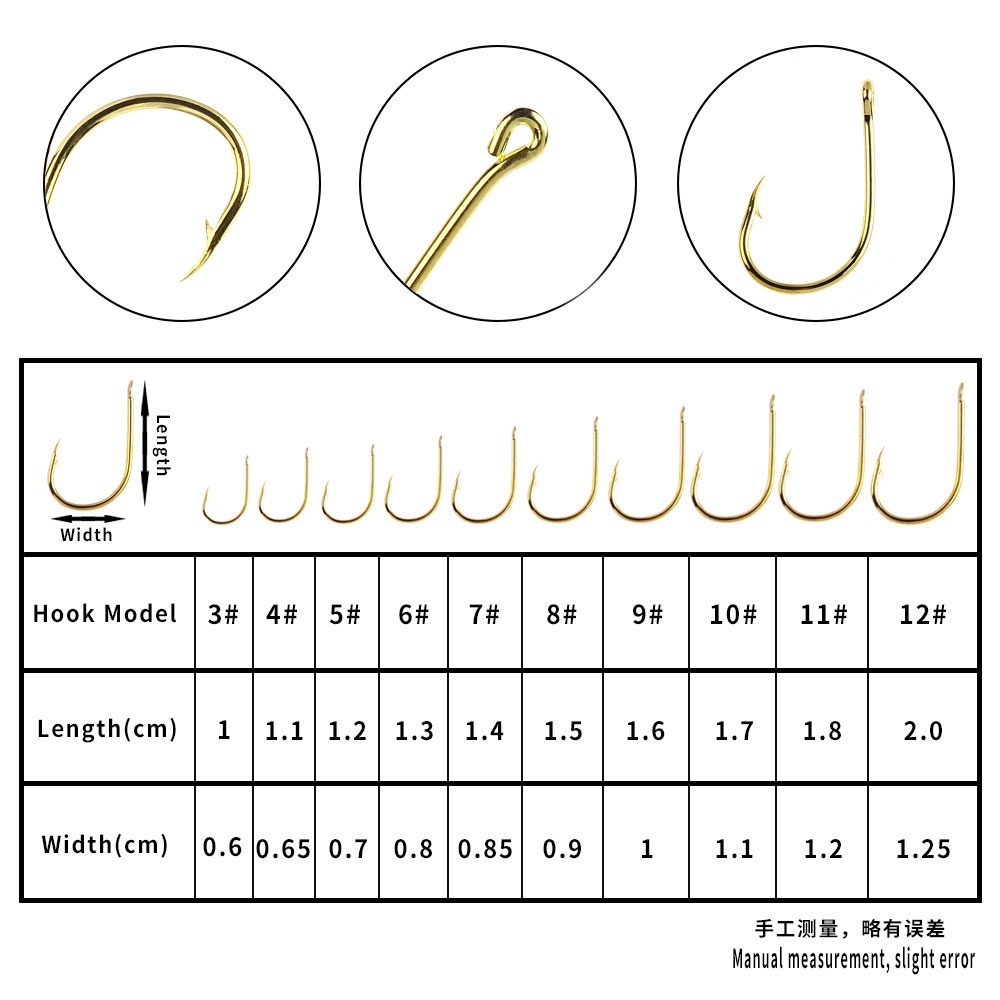 Hengjia 500PCS / Kotak Kail Pancing Bahan Carbon Steel Untuk Fly Fishing