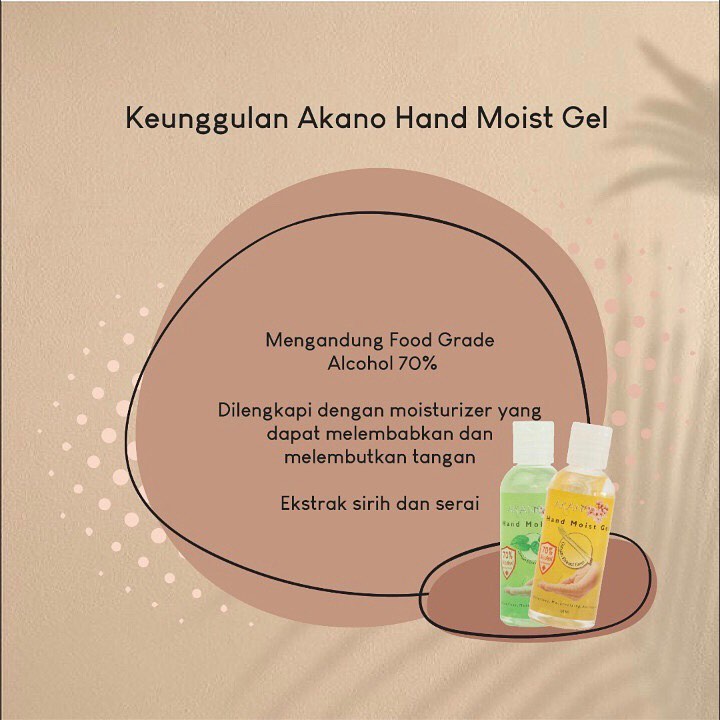 AKANO Hand Moist Gel Extract Sirih | Serai