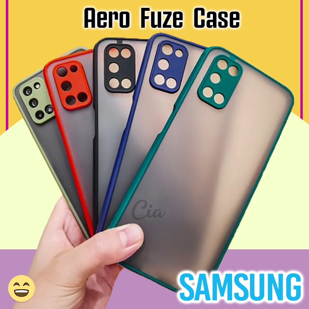 Aero Fuze Case Samsung M01 M02 M10 M11 M12 M20 M21 M22 4G M30 M30S M32 5G Bumper Transparan Doff Dov