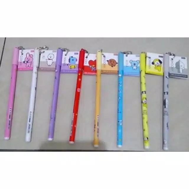 

Bolpen BT21 Gantungan Sisir / Mini Notebook / Bolpen Unik BT21