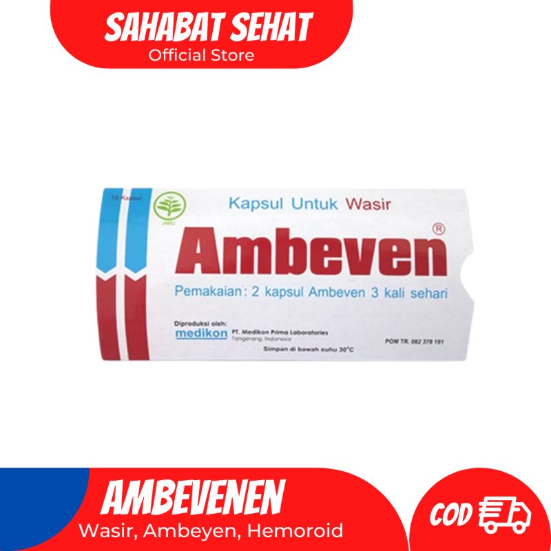 

Ambeven Kapsul untuk Wasir 1 Strip @10 Kapsul