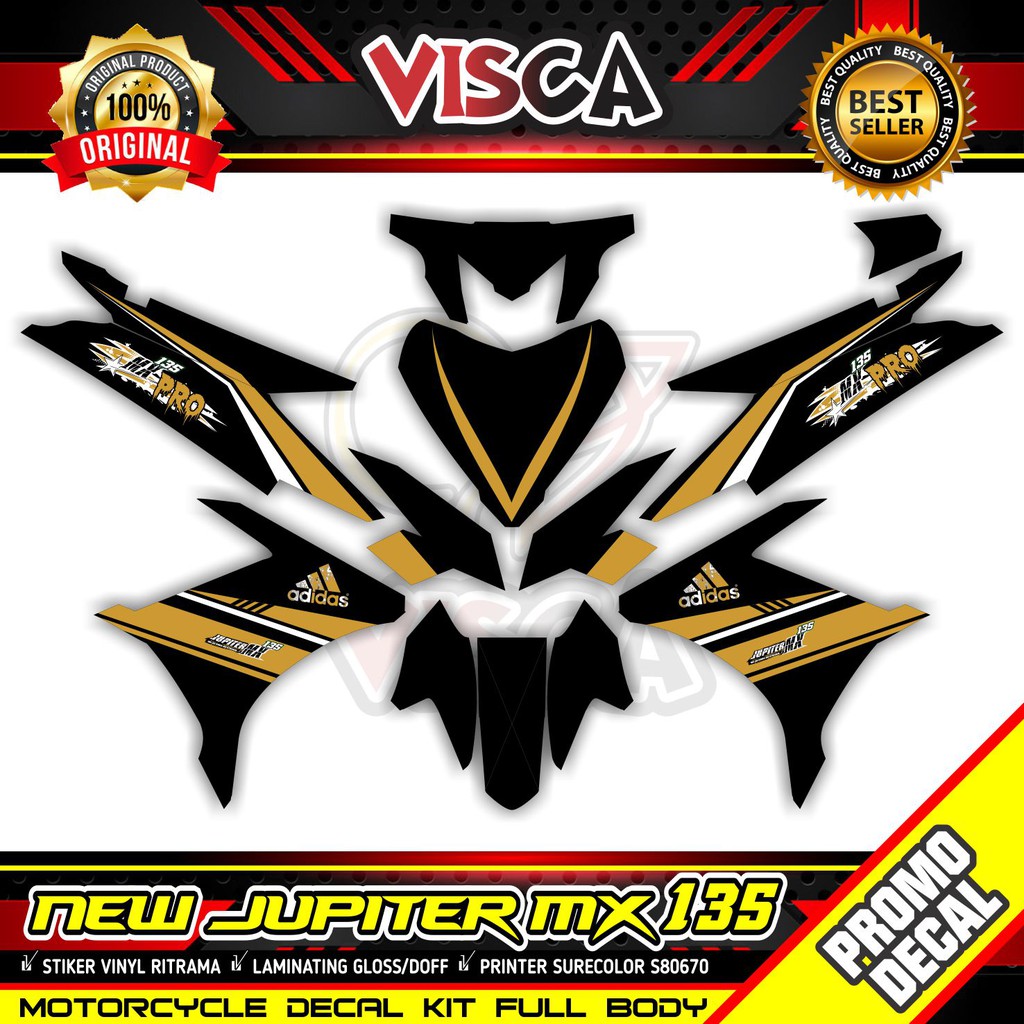 Stiker Jupiter Mx 135 New Full Body Decal Jupiter Mx 135 New Full Body Striping New Jupiter Mx 135 V