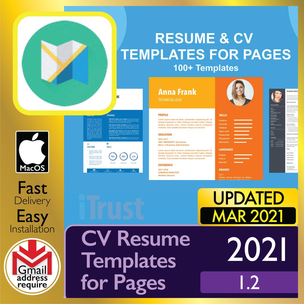 

CV Rsm Tmplts fr Pgs 1.2 [mc Pgs 8 s rqrd)- Dgtl Dwnld