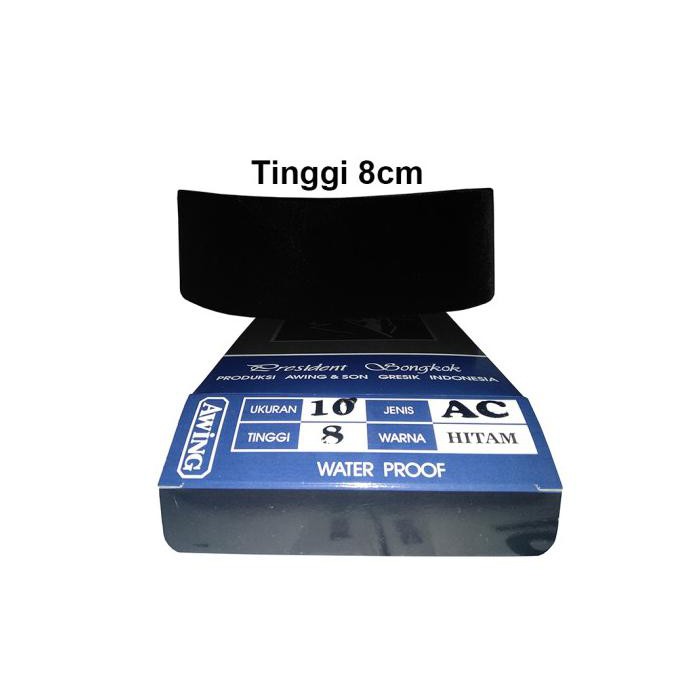 READY-STORE KOPYAH SONGKOK PECI AWING AC HITAM - UKURAN 3, HITAM TINGGI 8