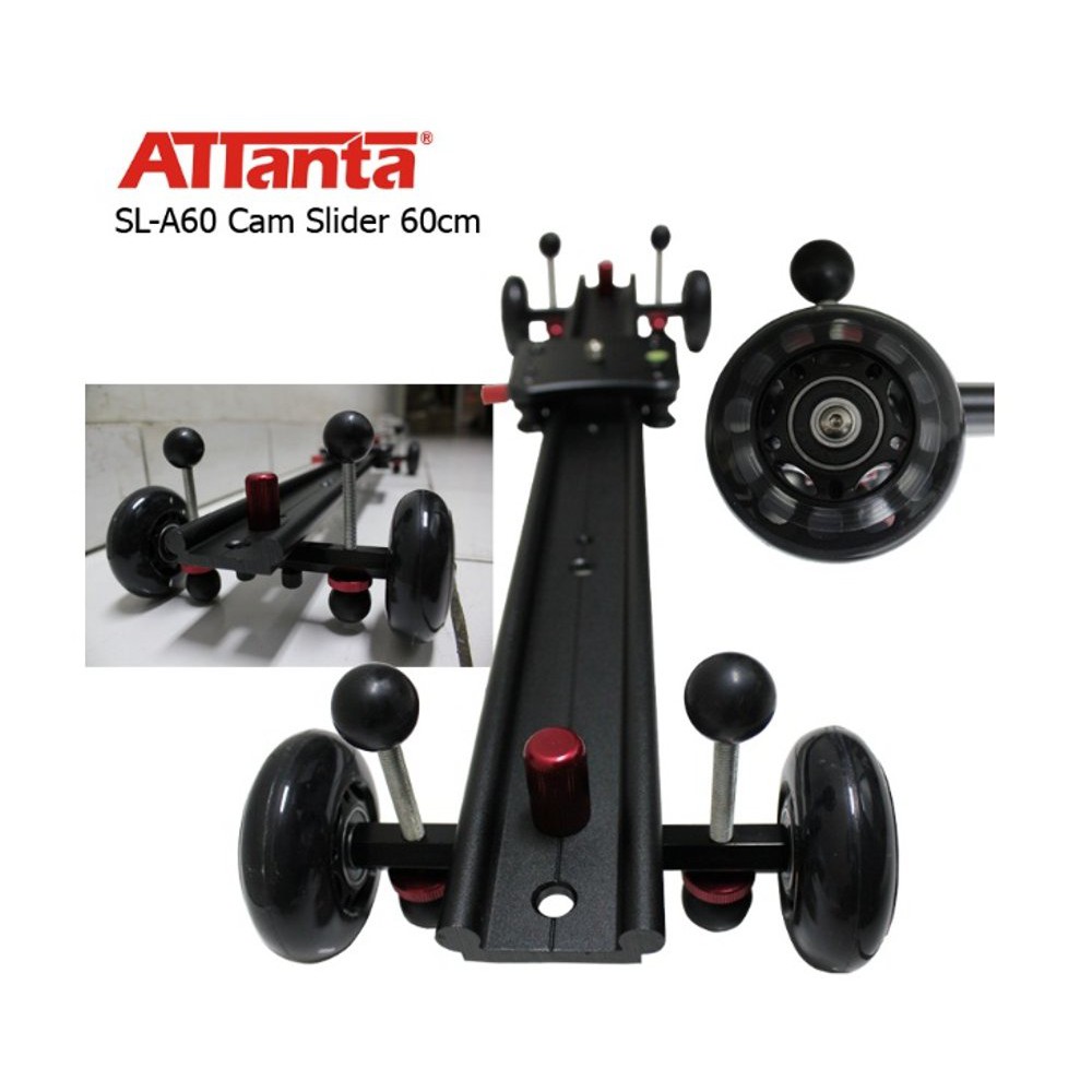 slider kamera ATTANTA SL-A60 pro video camera slider 60cm kamera DSLR