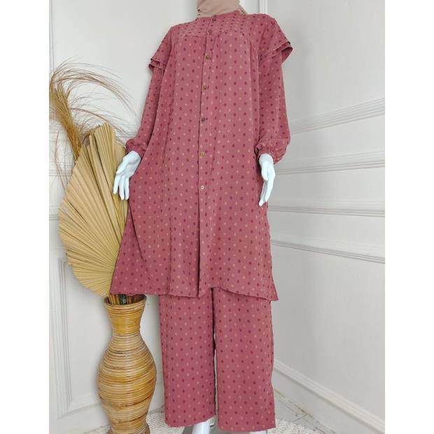 LD 120 SETCEL TUNIK CRINKLE AIRFLOW URAGIRI SETELAN TUNIK CRINKLE URAGIRI SETELAN CRINGKEL JUMBO