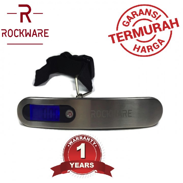 Original ROCKWARE RW-158 Metal Luggage Scale - Timbangan Koper 50 Kg