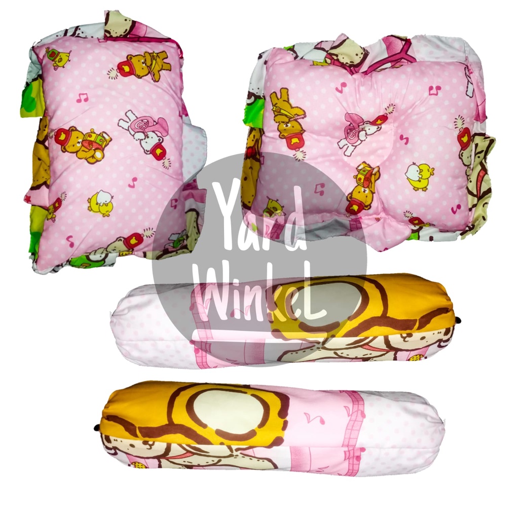 1 Set Bantal Bayi CHEKIDDO SNI - Set Bantalan Bayi (Bantal peang, Bantal, Guling